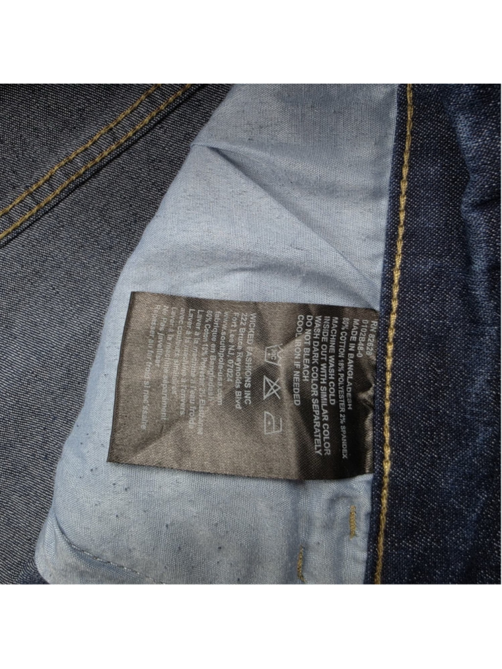 Southpole Stretch Biker Moto Jeans Mens Size 48 Blue Distressed Denim Pants - Picture 5 of 11